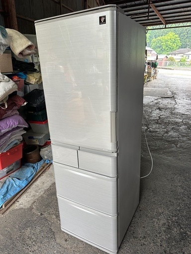 SJ-W412E-S 冷蔵庫 プラズマクラスター冷蔵庫 シルバー系 [412L /5ドア /左右開きタイプ]