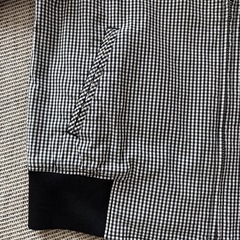 着1回コムサデモード ギンガムチェック ジャケット 上着 140cm 130cmアウターの画像