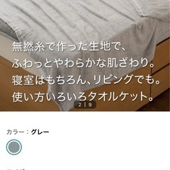 ニトリ2025年モデルダブルサイズタオルケットの画像