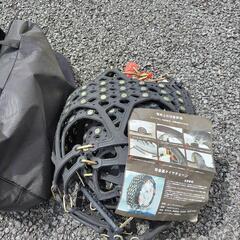 【差し上げます】非金属タイヤチェーン スノーチェーン 滑り止め 軽自動車 ジャッキアップ不要の画像