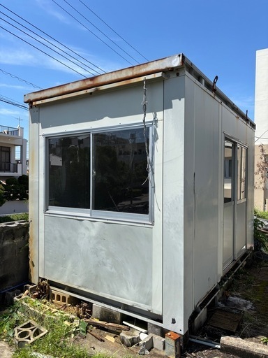 プレハブ　コンテナ　スーパーハウス　幅2400 奥3800 高2660