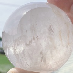 水晶　ホワイトクォーツ　スフィアの画像