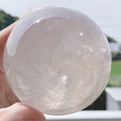 水晶　ホワイトクォーツ　スフィアの画像