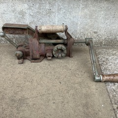 【希少品】アンティーク針金荷造機　昭和レトロ寺西式針金荷造機　寺西工業株式会社の画像