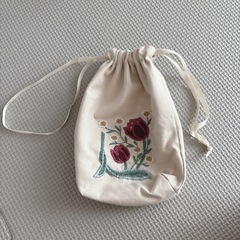巾着 ポーチ お花 手作り🌸