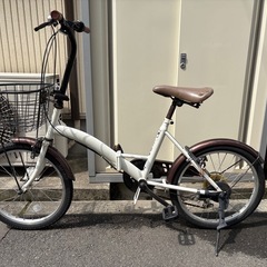 20インチ　折り畳み自転車　変速つき