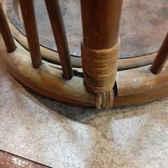 レトロ品　藤ラタン製　傘立ての画像