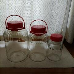 梅酒瓶 8L.5L.2L各1本 果実酒、漬物作りに。