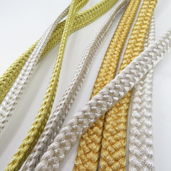 帯締め 8本まとめてセット 平組 丸組 組紐 礼装用 絹100% 白色 金糸 正絹 和装小物 帯〆 レディース 女性 長さ160cm 【キモノオフ野々市若松店】の画像