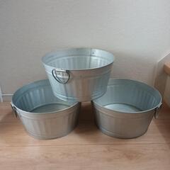 【値下げ】2000円→1600円 レトロなバケツ３点セット
