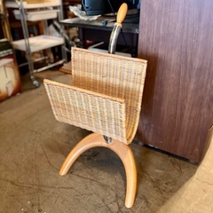 【武蔵小山店】 マガジンラック スタンド ナチュラル インテリア...