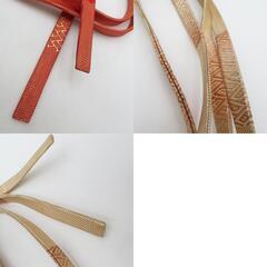 帯締め 佐賀錦 6本セット 平組 銀糸 金糸 正絹 和装小物 着物用 長さ150cm 【キモノオフ野々市若松店】の画像