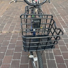 自転車　子供乗せ　チャイルドシート付き　の画像
