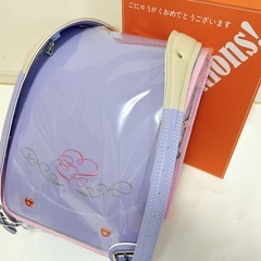 ［新品未使用品］　ランドセル　女の子　パープル　ピンク　人気　刺...