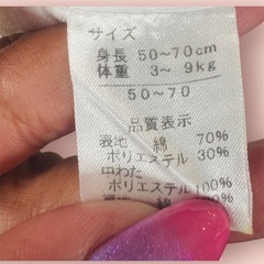 赤ちゃん　ケープ　コート　baby 冬用　リボン柄の画像