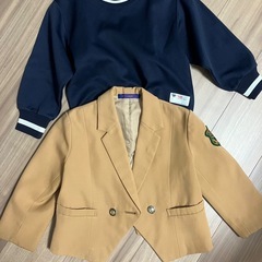 名取市　ふたば幼稚園　ジャケット　長袖体操着　120 訳あり