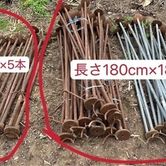 引き取り中
はぜかけ棒　三脚はざかけ棒　稲干し棒23本(3)の画像