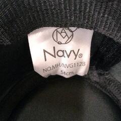 0512-075 Navy　ハット　54センチの画像