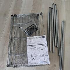 スチールラック 4段 システムワイヤーシェルフドウシシャの画像