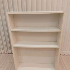 薄型本棚　白色　ホワイト　中古