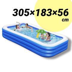 大型プール ビニールプール XLサイズ 家庭用 水遊び 折り畳み...