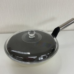 ガス対応　アサヒ軽金属　ガラス蓋付きフライパン　25㎝