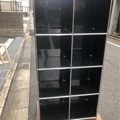 f●■【ガラージ】オープンラック4段2連/スチール棚・W78×D...