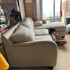 大型カウチソファー
