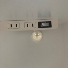 J188⭐️サン　レンジボード　キッチン収納家具　コンセント付き　ホワイトの画像