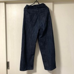 ①チャオパニック　ワイドパンツ　ワイドデニムパンツ　チャオパニック　デニム　Sの画像