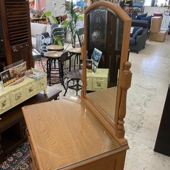 中古美品　横浜元町家具　竹中家具　クラシック家具　ミラー付きドレッサー　公田店の画像