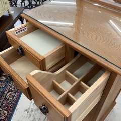 中古美品　横浜元町家具　竹中家具　クラシック家具　ミラー付きドレッサー　公田店の画像