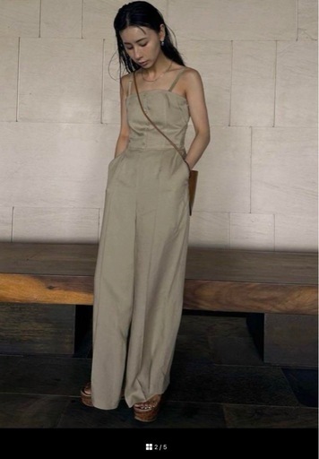 Ameri VEST SET BARE TOP ROMPERS ロンパース