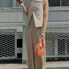 Ameri VEST SET BARE TOP ROMPERS ロンパースの画像