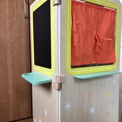 折りたためるウッドキッチン コストコの画像