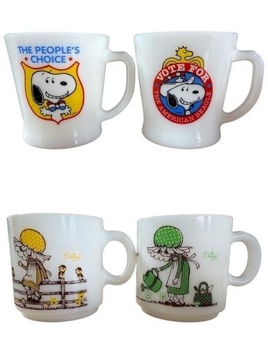 NO.2385【8個セット】ミルクガラス マグカップ コップ