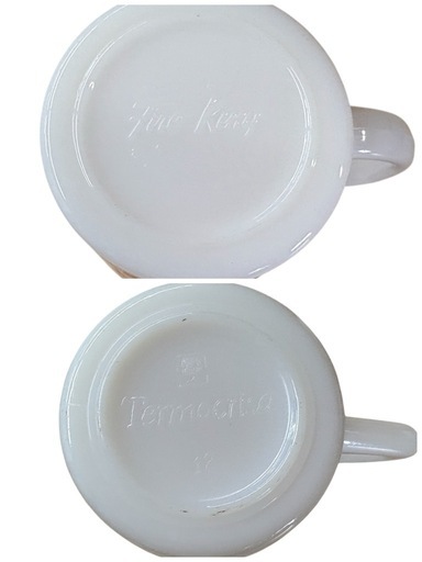 NO.2385【8個セット】ミルクガラス マグカップ コップ