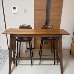[引き渡し者決定]ハイテーブルとチェア