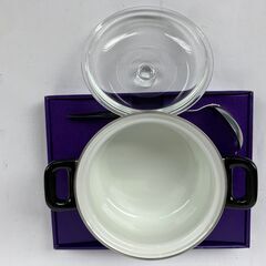 ホーロー鍋＋お玉　セットの画像