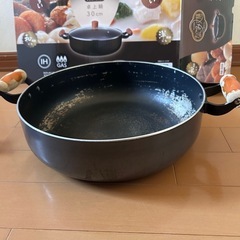 30cm鍋　蓋付き　フライパン　テフロンの画像