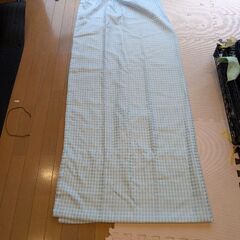 青の淡いカーテン　100×206cm （2つ）