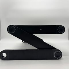 KKaMM ノートパソコンスタンド パソコンデスク PCスタンド 折りたたみ式 アルミ製 48cn ベッドテーブル ソファデスク 姿勢改善 腰痛対策 折り畳み収納 モバイル 黒の画像