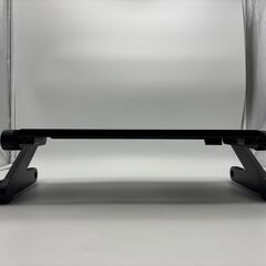 KKaMM ノートパソコンスタンド パソコンデスク PCスタンド 折りたたみ式 アルミ製 48cn ベッドテーブル ソファデスク 姿勢改善 腰痛対策 折り畳み収納 モバイル 黒の画像