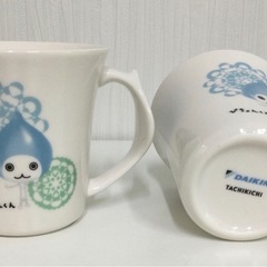 ダイキン工業キャラ　ぴちょんくんマグカップ　2個の画像