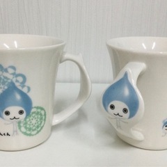 ダイキン工業キャラ　ぴちょんくんマグカップ　2個