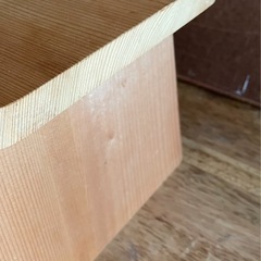 しっかりした木の台　レトロ古道具の画像