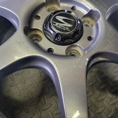 15インチ シルバー 5スポークホイールセットの画像