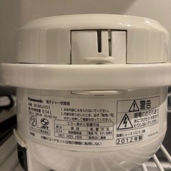 Panasonic 電子ジャー炊飯器の画像