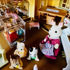 【廃盤】　シルバニアファミリー あかりの灯る大きなお家　その他セットの画像
