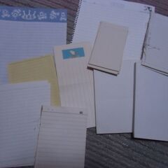 ●無料● 紙 まとめて ノート メモ帳 便箋 類 差し上げます。...